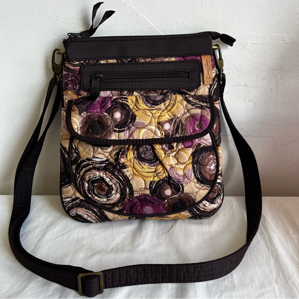 Donna Sharp Expression Vibrant Quilted Crossbody … - image 1